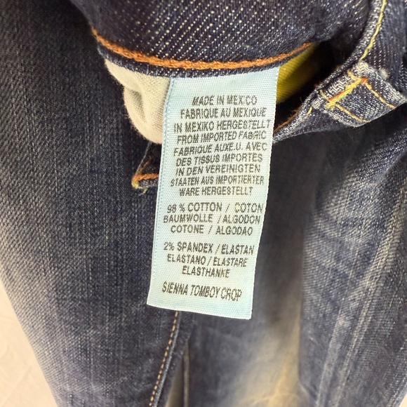 Lucky Brand Legend Sienna Tomboy Crop Sz 2/26 Red Fabric Cuffs - Picture 13 of 13